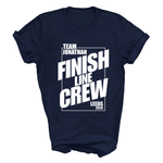 Load image into Gallery viewer, Personalised Marathon Finish Line Crew T-Shirt | Team Name and Location Retro Running Tee Marathon Support Tee

