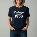Load image into Gallery viewer, Custom Personalised Vintage Made In Your Year Unisex T-Shirt - Birthday Milestone Gift
