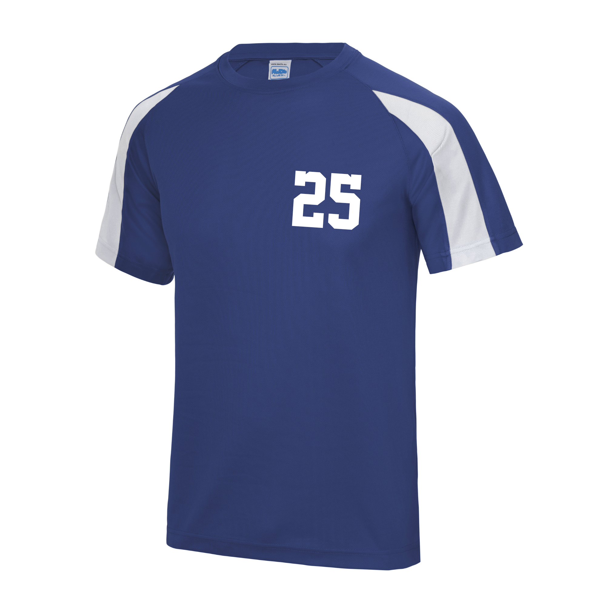 Kids Personalised Contrast Polyester Football Sports T-Shirt