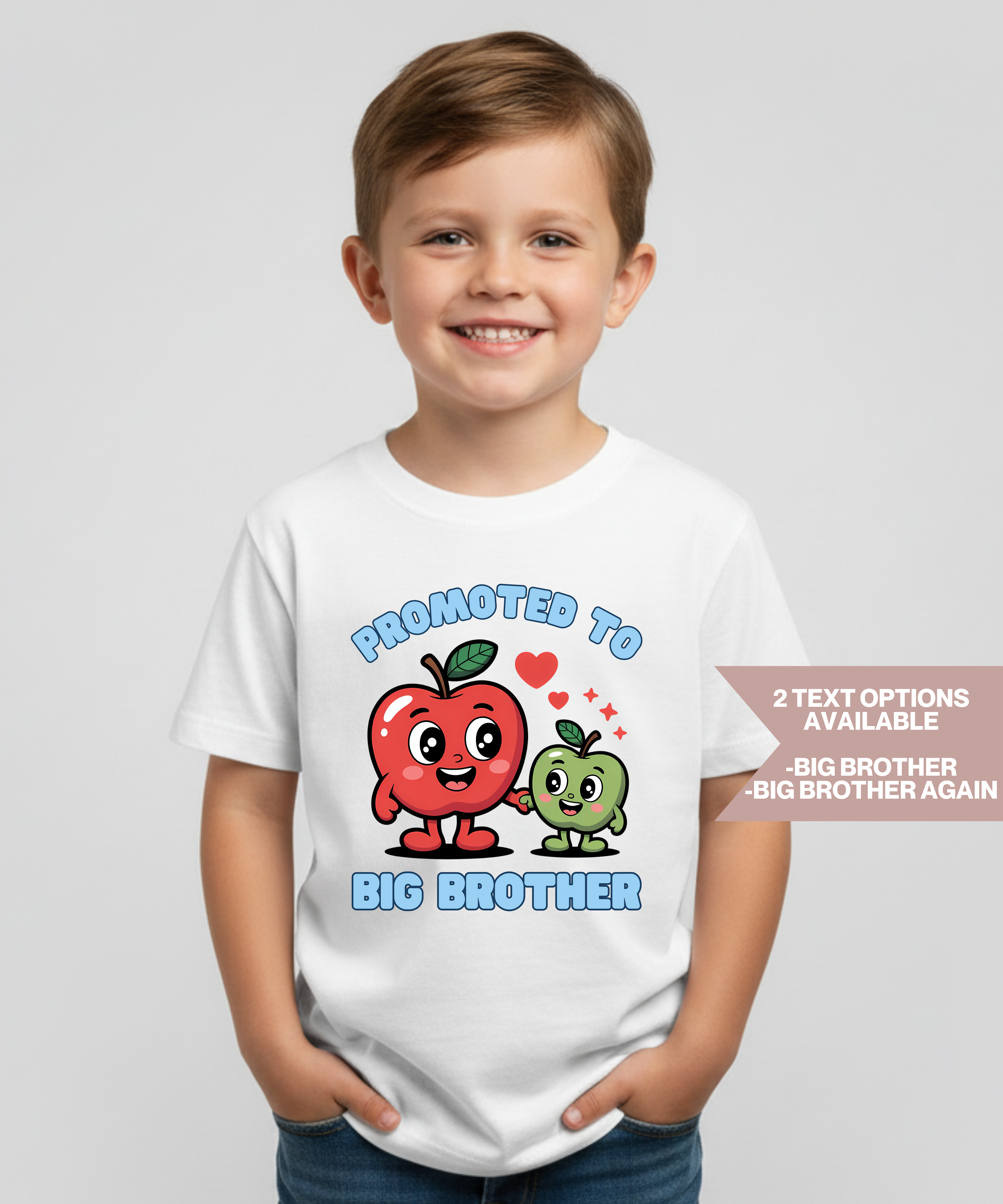 Promoted To Big Brother or Big Brother Again White Kids T-Shirt