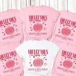 Load image into Gallery viewer, Personalised Hen Party Tshirts Disco Voulez Vous Saying I Do Bridal Party Shirts (Pink)
