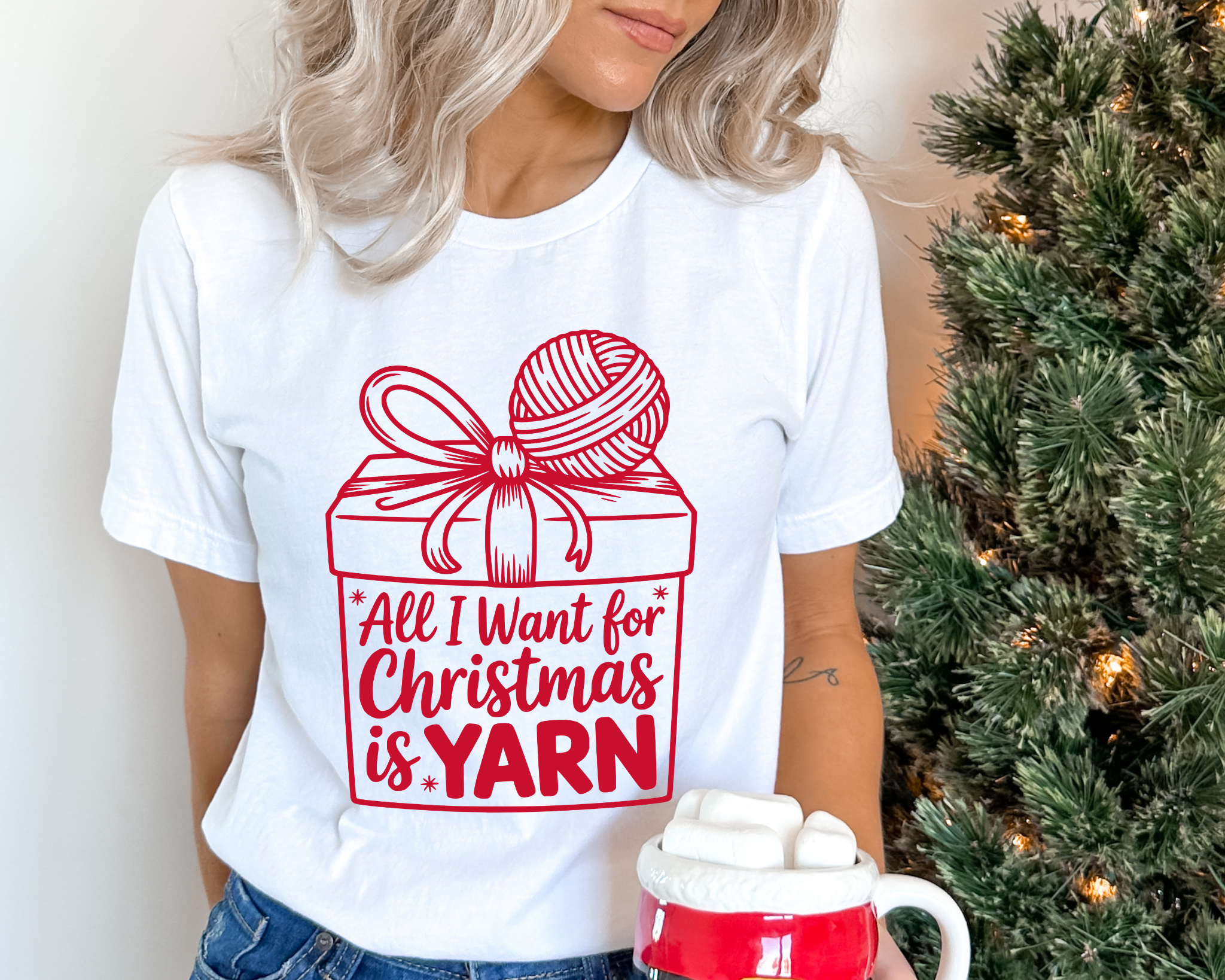 All I Want for Christmas is Yarn T-Shirt