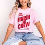 Load image into Gallery viewer, Personalised Marathon Finish Line Crew T-Shirt | Team Name and Location Retro Running Tee Marathon Support Tee
