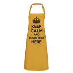 Load image into Gallery viewer, Personalised Keep Calm Bib Apron, Custom Text Apron
