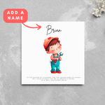 Load image into Gallery viewer, Personalised Plumber Name Father&#39;s Day Card
