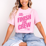 Load image into Gallery viewer, Personalised Marathon Finish Line Crew T-Shirt | Team Name and Location Retro Running Tee Marathon Support Tee
