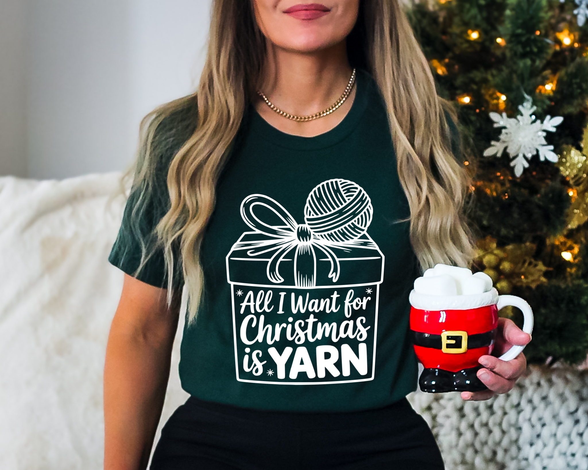 All I Want for Christmas is Yarn T-Shirt