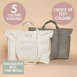 Load image into Gallery viewer, Personalised Initials Large Gym &amp; Travel Tote Bag
