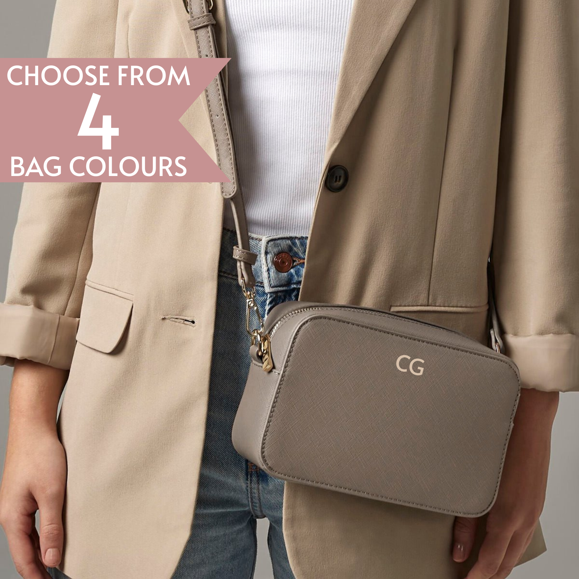 Personalised Initials Crossbody Bag