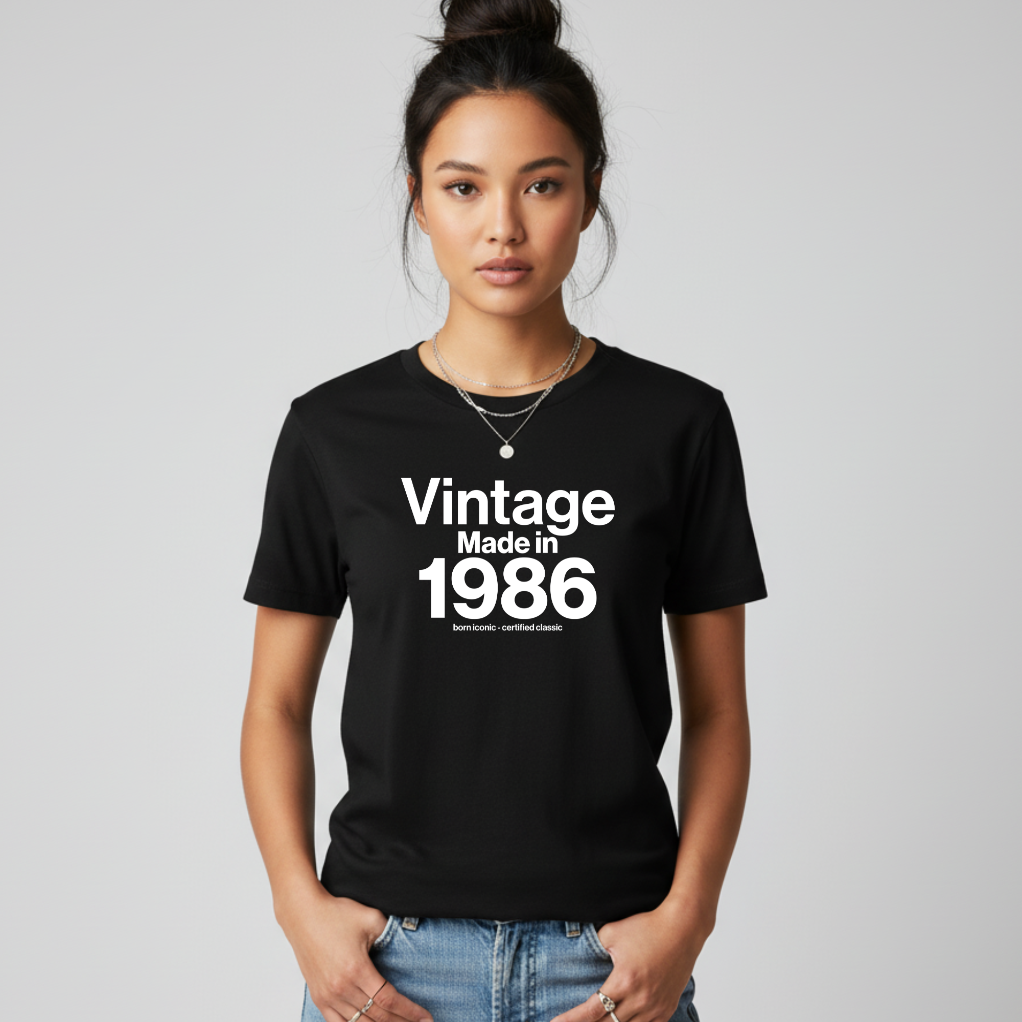 Custom Personalised Vintage Made In Your Year Unisex T-Shirt - Birthday Milestone Gift