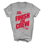 Load image into Gallery viewer, Personalised Marathon Finish Line Crew T-Shirt | Team Name and Location Retro Running Tee Marathon Support Tee
