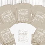 Load image into Gallery viewer, Kiss The Miss Goodbye Hen Party T-Shirt (Sand)
