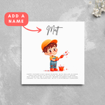 Load image into Gallery viewer, Personalised Painter Decorator Name Father&#39;s Day Card
