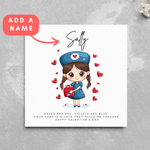 Load image into Gallery viewer, Personalised Nurse Valentine&#39;s Day Card
