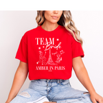 Load image into Gallery viewer, Personalised &#39;In Paris&#39; Hen Party T-Shirts - Red
