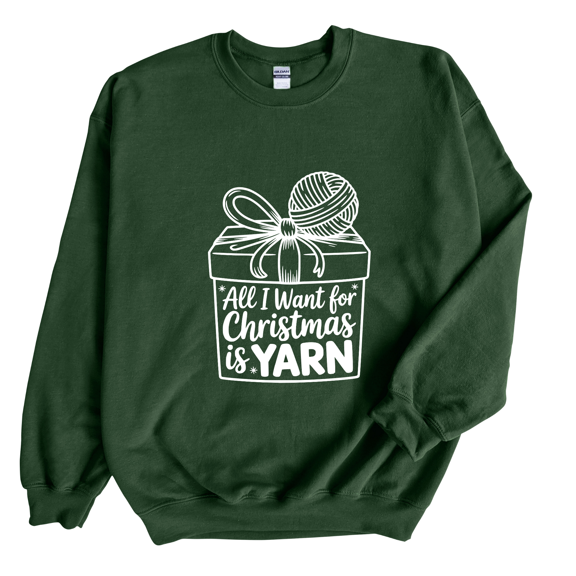 All I Want for Christmas Is Yarn Sweatshirt | Knitting Gift