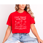 Load image into Gallery viewer, Last Toast On The Coast Hen Party T-Shirt (Red)
