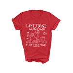 Load image into Gallery viewer, Last Toast On The Coast Hen Party T-Shirt (Red)
