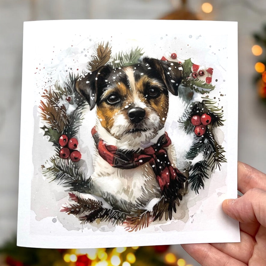 Cute Dog Christmas Card, Card For Dog Owner