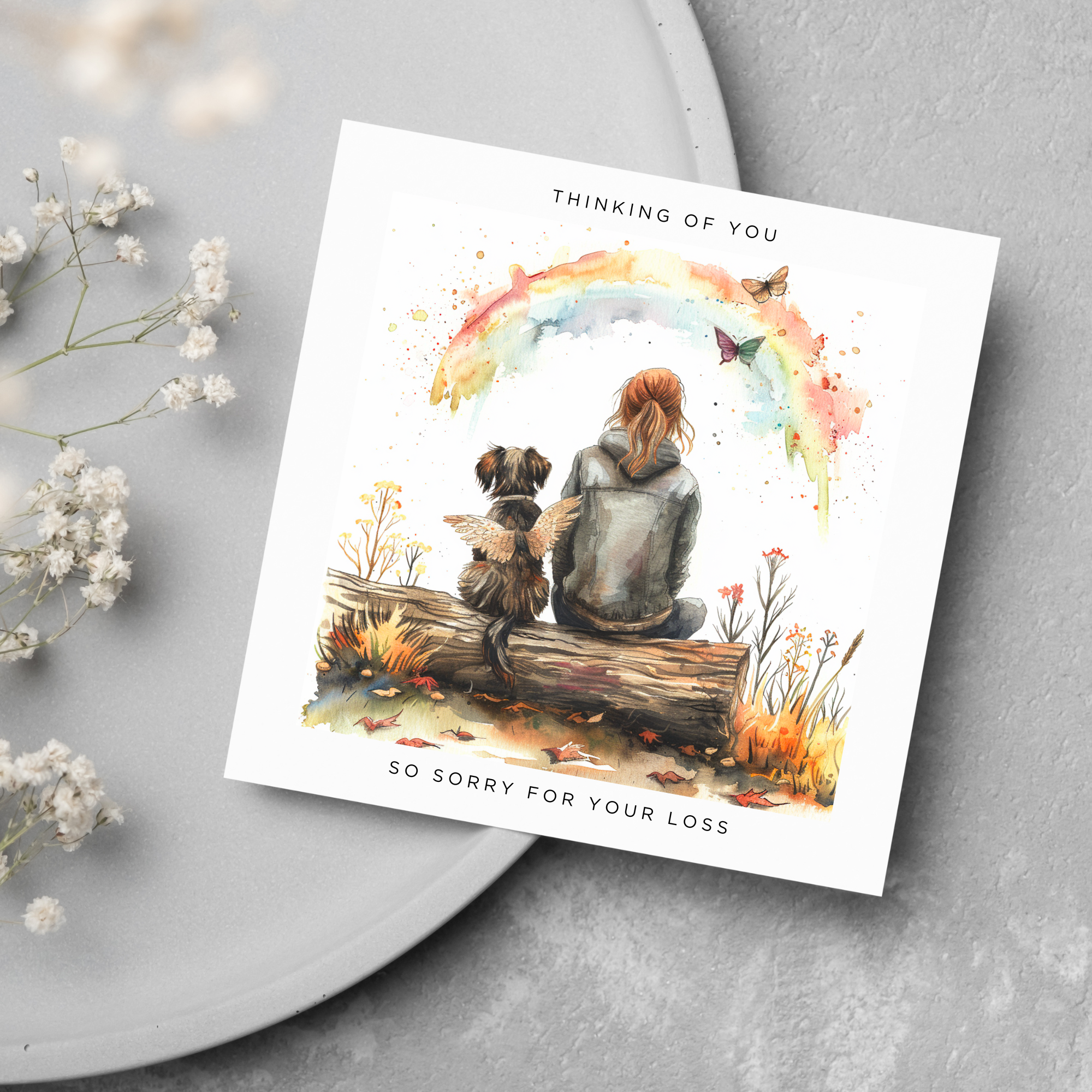 Pet Loss Card Bereavement Sympathy Card
