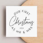 Load image into Gallery viewer, First Christmas As Mr And Mrs 2024 Christmas Greeting Card
