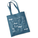 Load image into Gallery viewer, Dog Doodle Tote Bag UK | Cotton Reusable Shopper | Dog Lover Gift
