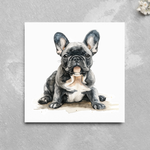 Load image into Gallery viewer, French Bulldog Pet Lover Watercolour Style Greeting Card
