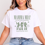 Load image into Gallery viewer, Personalised Hen Party T-shirts Mamma Mia Bridal Party Shirts, Bride design
