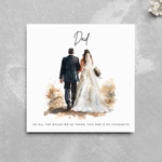 Load image into Gallery viewer, Sentimental Father of the Bride Card for Wedding Day From Daughter Bride To Be

