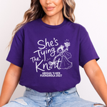 Load image into Gallery viewer, Personalised Tying The Knot Hen Party Shirts (Purple)
