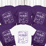 Load image into Gallery viewer, Kiss The Miss Goodbye Hen Party T-Shirt (Purple)
