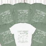Load image into Gallery viewer, Last Spritz As A Miss Personalised Hen Party T-Shirts Sage
