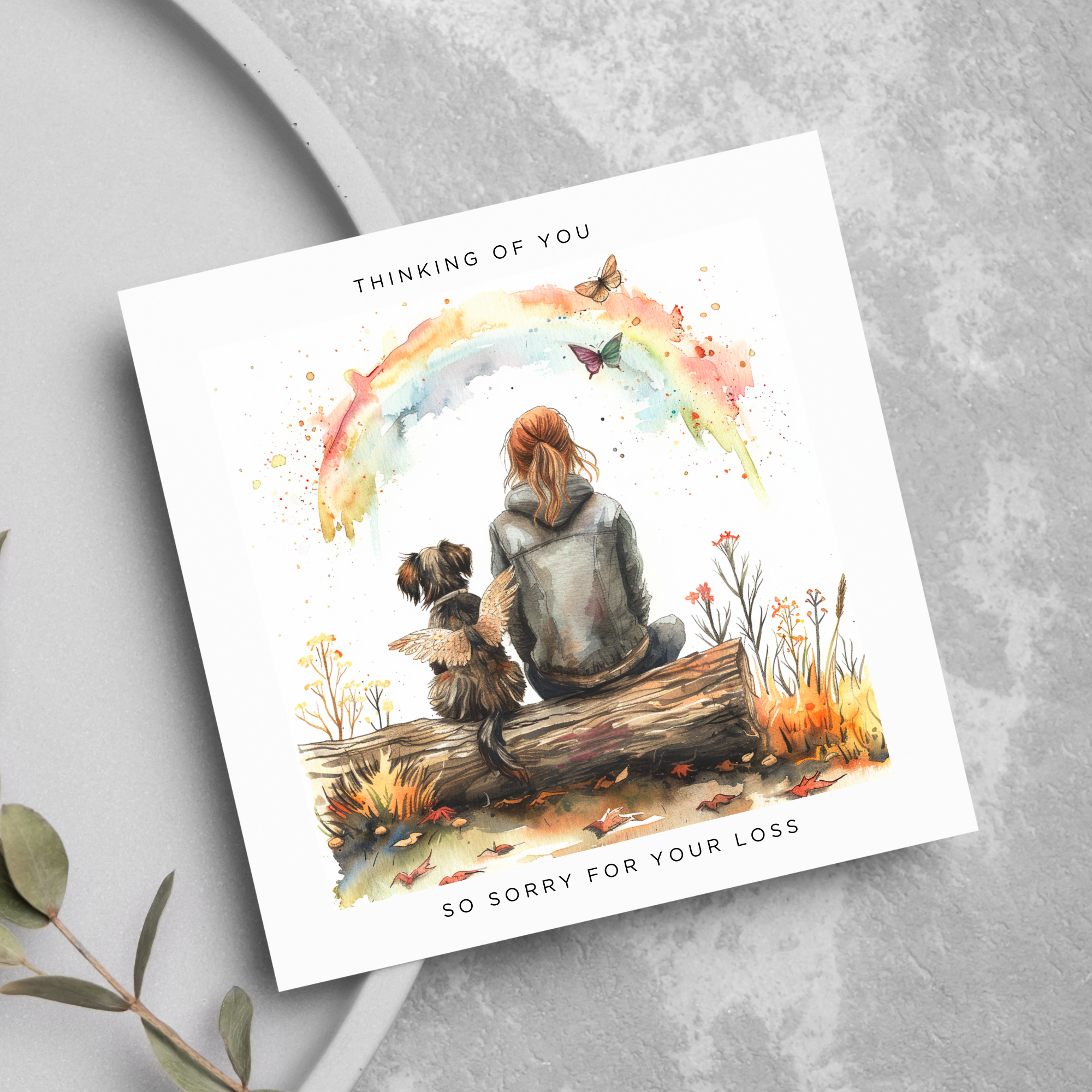 Pet Loss Card Bereavement Sympathy Card
