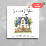 Load image into Gallery viewer, First Home Personalised Moving In Greeting Card
