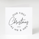 Load image into Gallery viewer, First Christmas As Mr And Mrs 2024 Christmas Greeting Card
