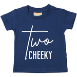 Load image into Gallery viewer, Two Cheeky Unisex Kids T-shirt Birthday
