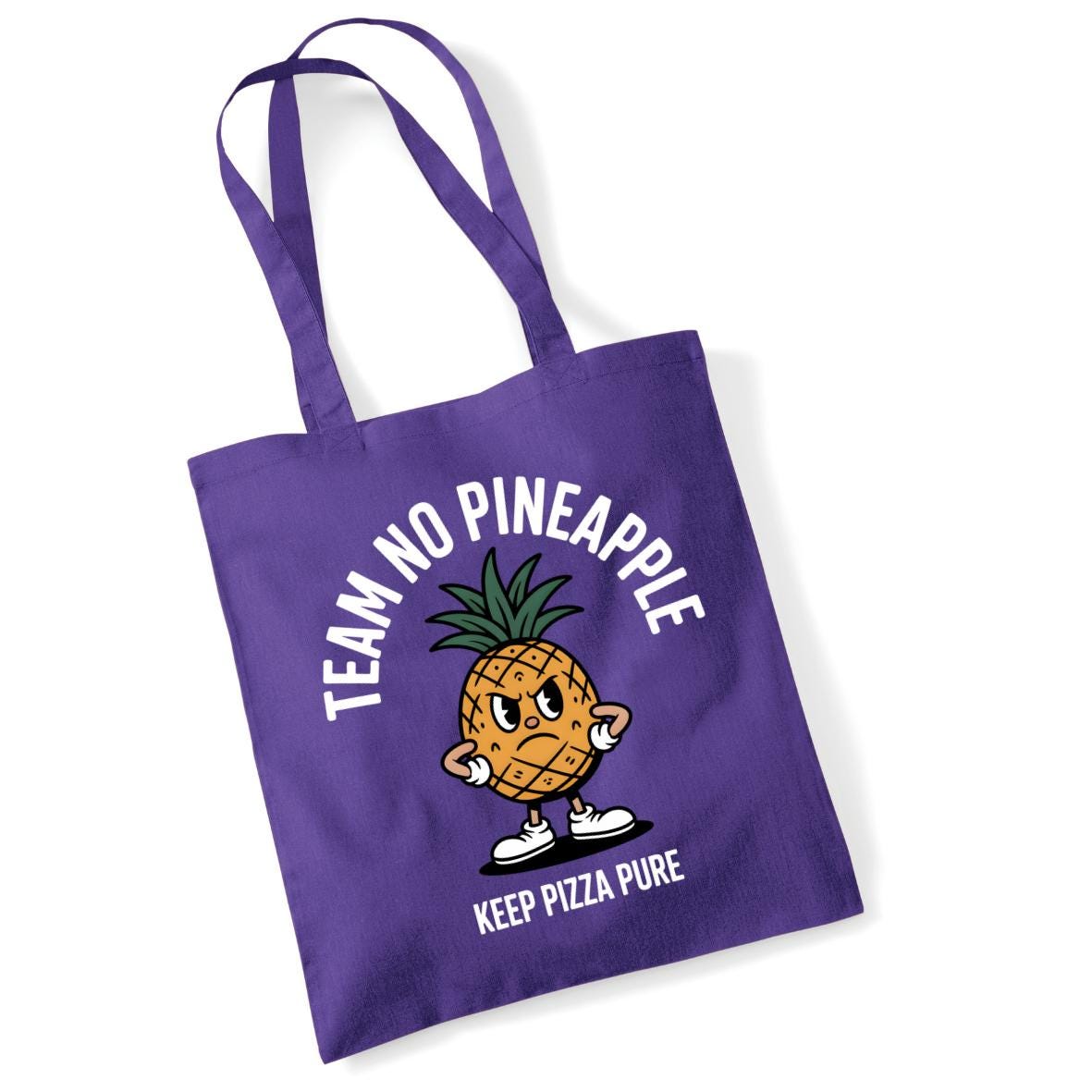 Team No Pineapple Funny Pizza Tote Bag