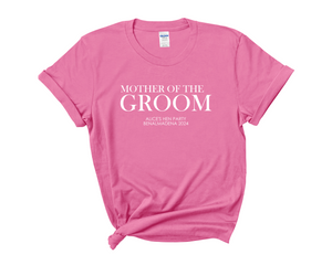Custom Personalised Hen Party T shirts Bridal Role Pink