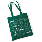 Load image into Gallery viewer, Dog Doodle Tote Bag UK | Cotton Reusable Shopper | Dog Lover Gift
