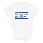 Load image into Gallery viewer, Nervous Flyer T-Shirt – Funny Aviation Boarding Pass Travel Top
