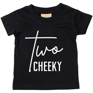 Two Cheeky Unisex Kids T-shirt Birthday