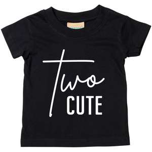 Two Cute Unisex Kids T-shirt Birthday