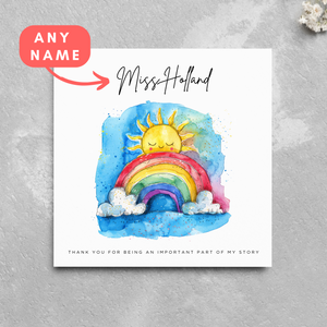 Personalised Thank You For Being An Important Part Of My Story Card
