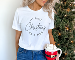 Load image into Gallery viewer, First Christmas As A Mrs Unisex T-Shirt
