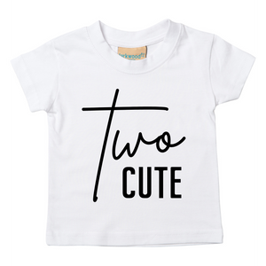 Two Cute Unisex Kids T-shirt Birthday