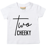 Load image into Gallery viewer, Two Cheeky Unisex Kids T-shirt Birthday
