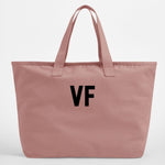 Load image into Gallery viewer, Personalised Initials Oversized Canvas Tote Bag
