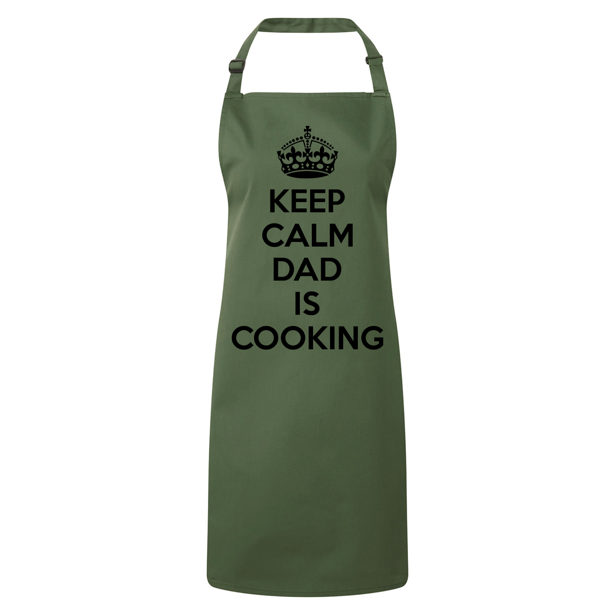 Keep Calm Dad Is Cooking Bib Apron