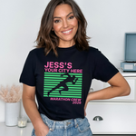 Load image into Gallery viewer, Personalised Running Marathon Support Crew T-Shirt | Custom Team Name and Location Retro Running Tee
