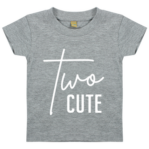 Two Cute Unisex Kids T-shirt Birthday